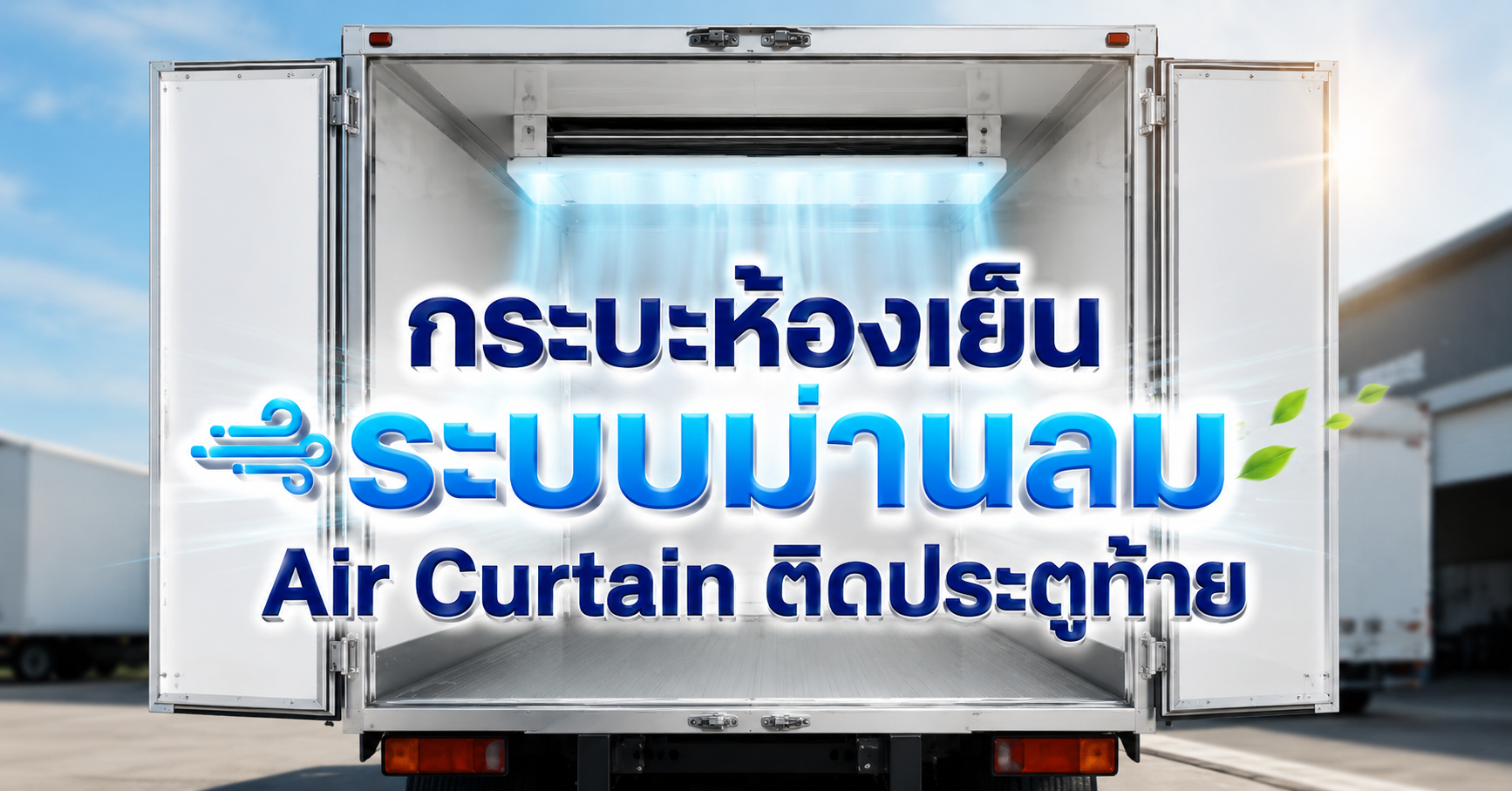 กระบะห้องเย็นระบบม่านลมAir Curtain