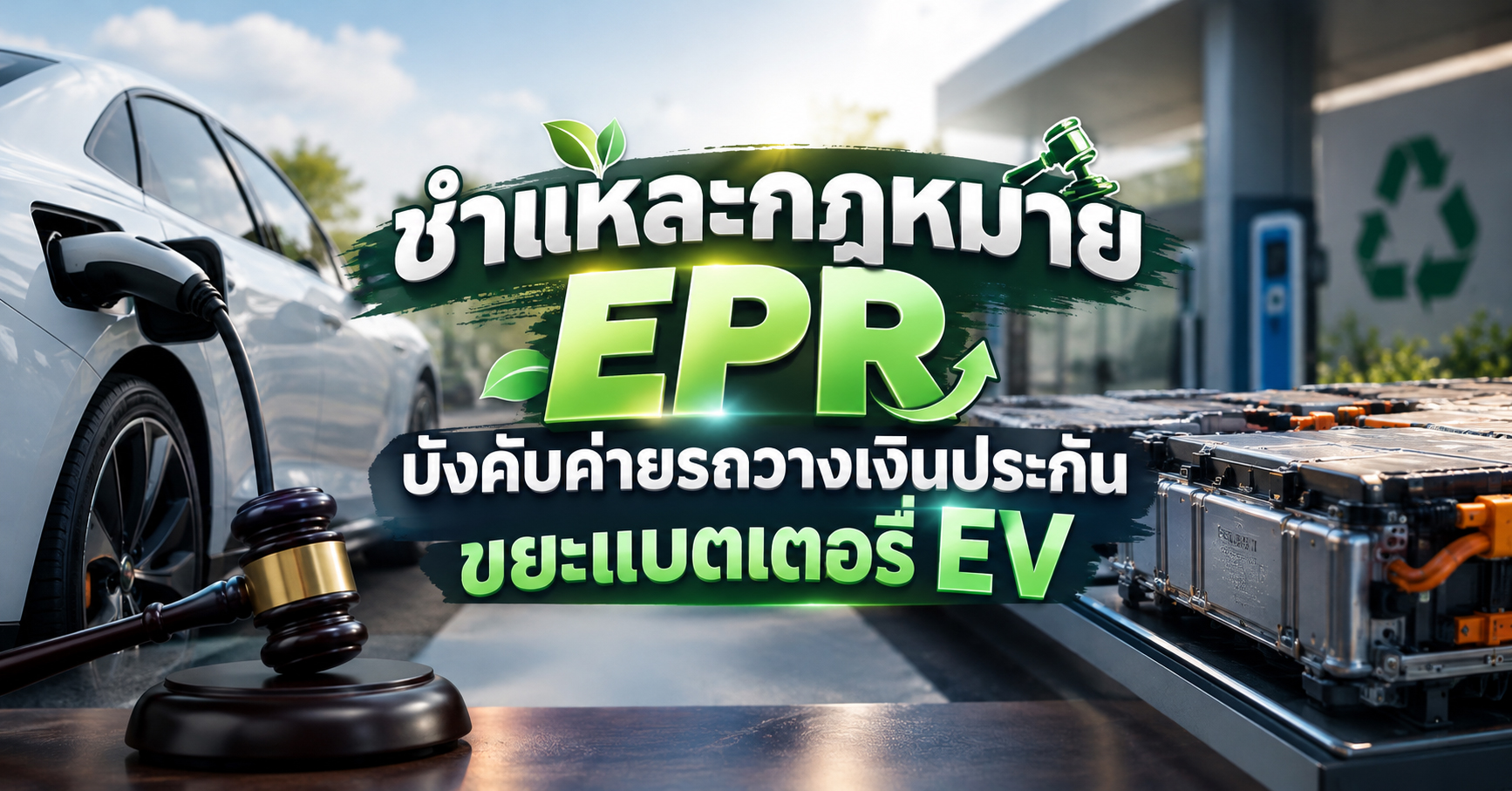 ชำแหละกฎหมาย EPR บังคับค่ายรถวางเงินประกันขยะแบตเตอรี่ EV