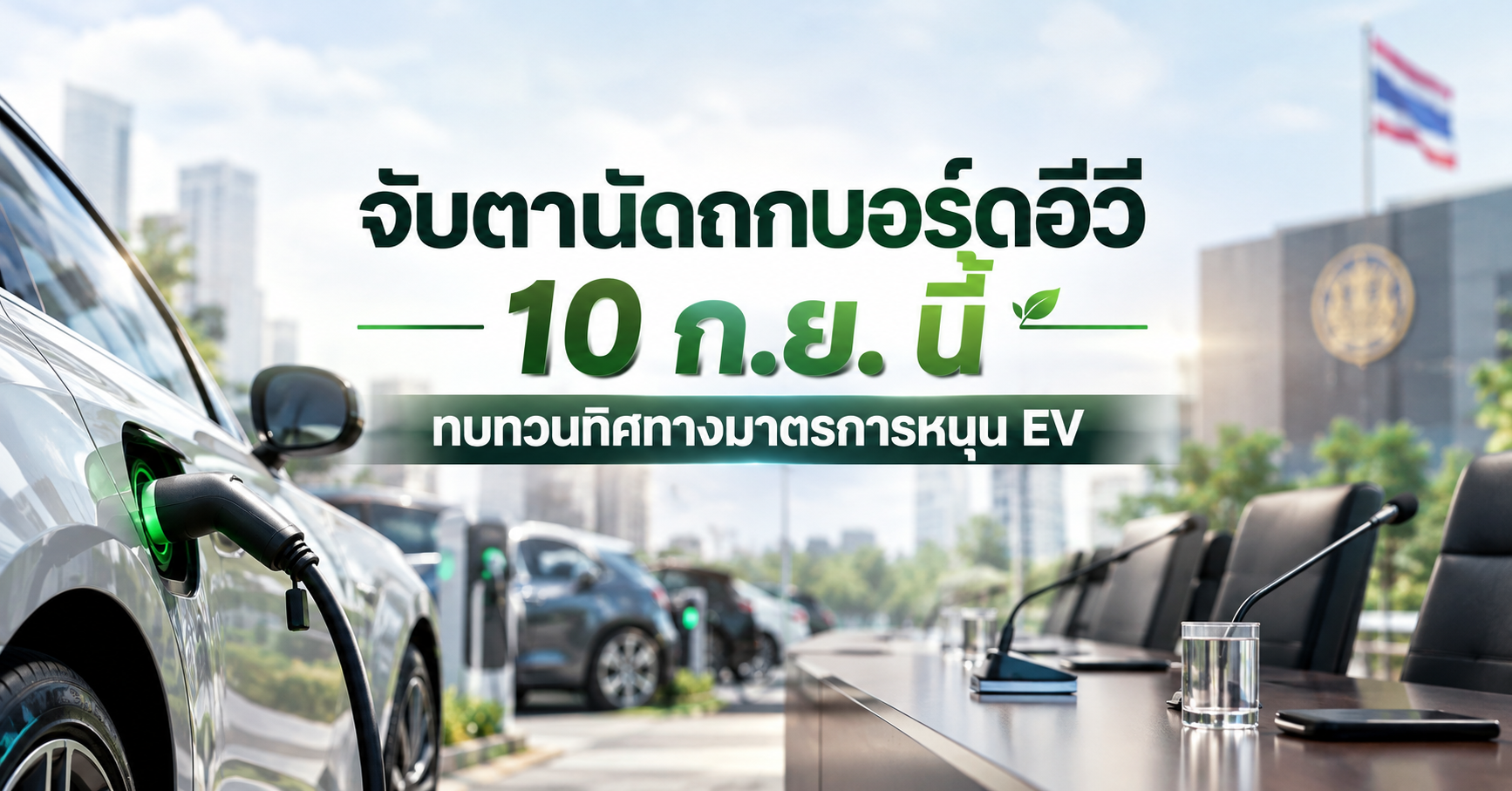 จับตานัดถกบอร์ดอีวี 10 ก.ย. นี้ : ทบทวนทิศทางมาตรการหนุน EV